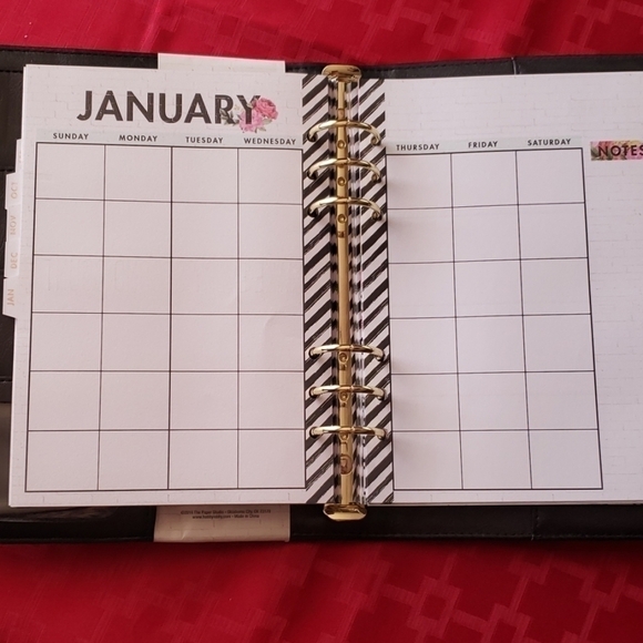 The PAPER STUDIO 6 ring planner non dated . NWT - Picture 3 of 8